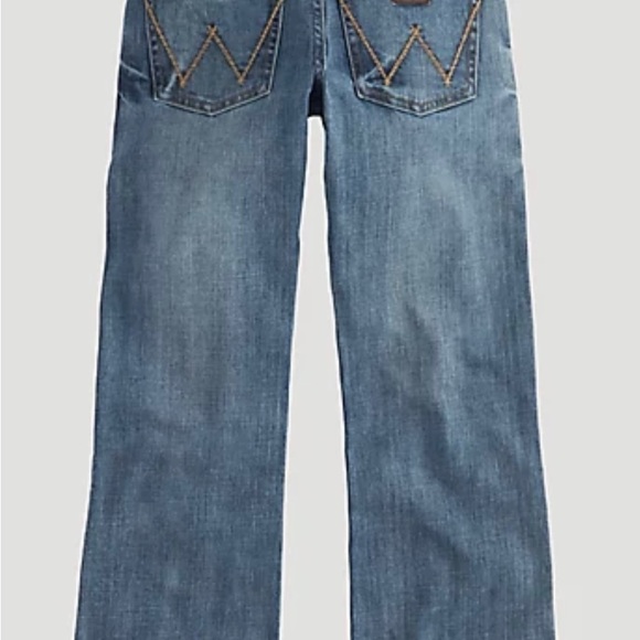 (SOLD) BOY'S WRANGLER RETRO® Relaxed BOOTCUT JEAN, Blue, Size 18 - Picture 4 of 16